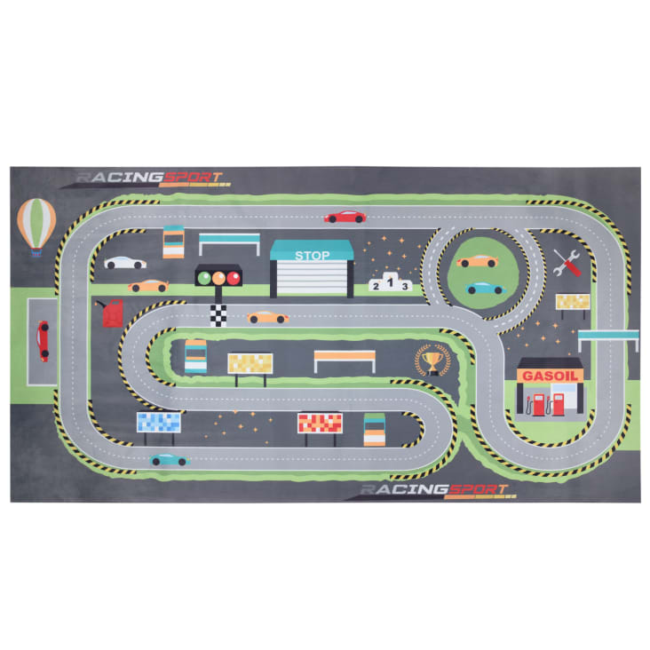 Tapis jeux avec circuit pour petites voitures ( 100 x 150 cm