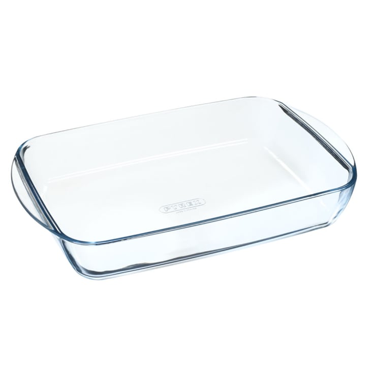 Relaxdays Plat à Gratin, 2 Tailles, Verre, Four, Pour Lasagnes, Gratin, Tiramisu, Lavable Au