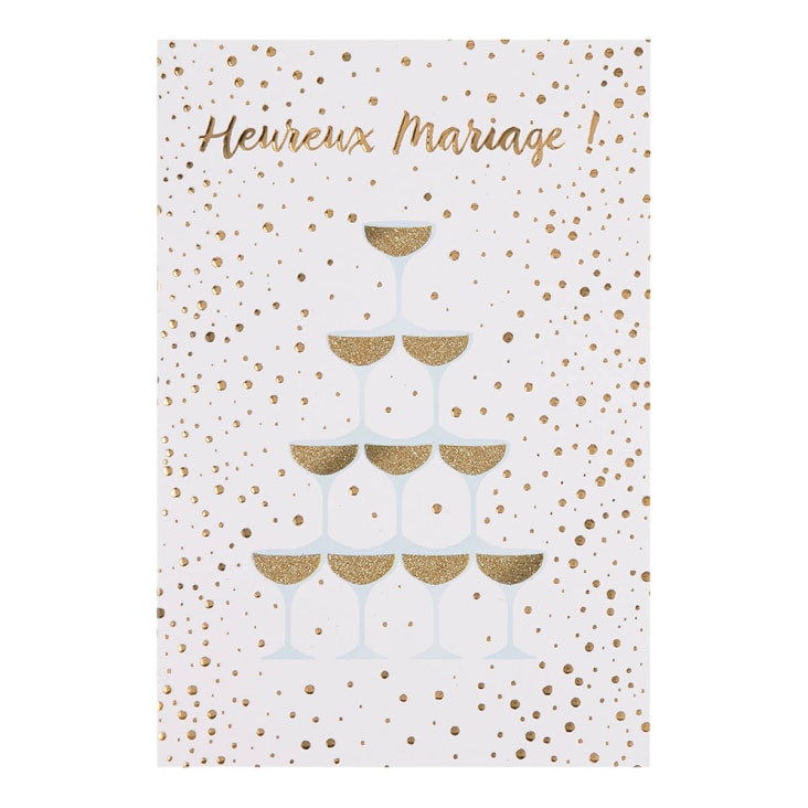 cartes de mariage heureux