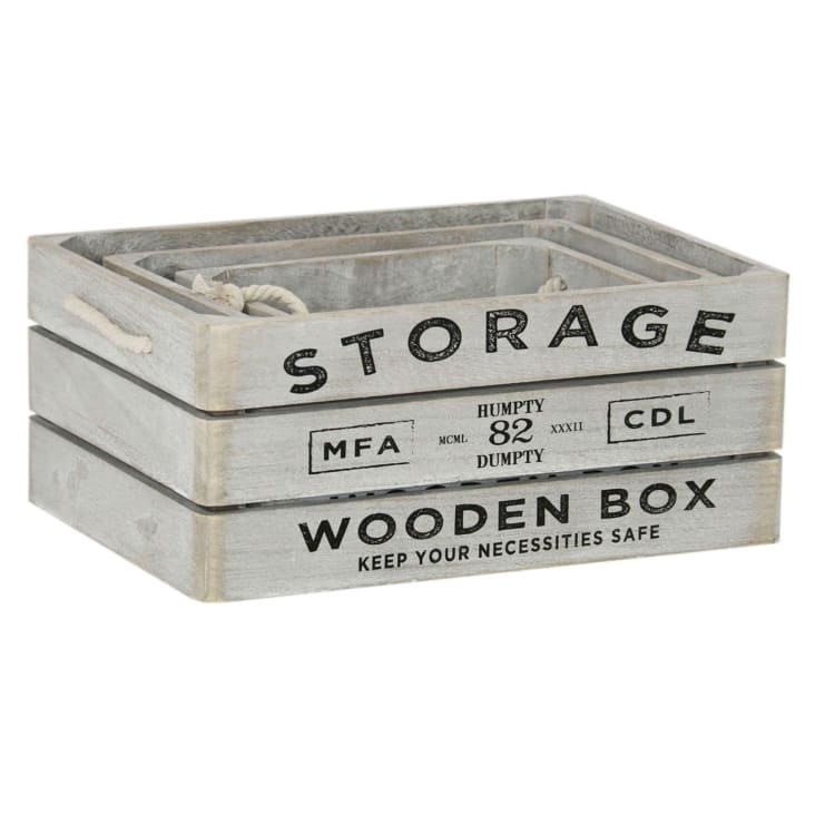 Set 3 Cassette Impilabili In Legno Per Verdura - Con Ruote, 37x30x22 Cm, Per Frutta E Ortaggi - Foto 10