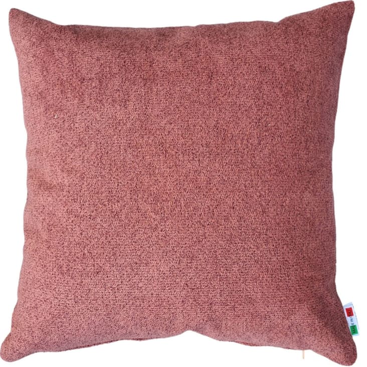 Cuscino rosa antico arredo in microfibra 42x42 cm Boucle