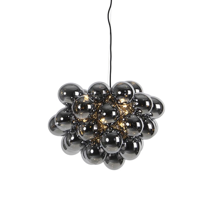 QAZQA + Lampada a sospensione pallon - Art déco - Vetro,Acciaio - Verde