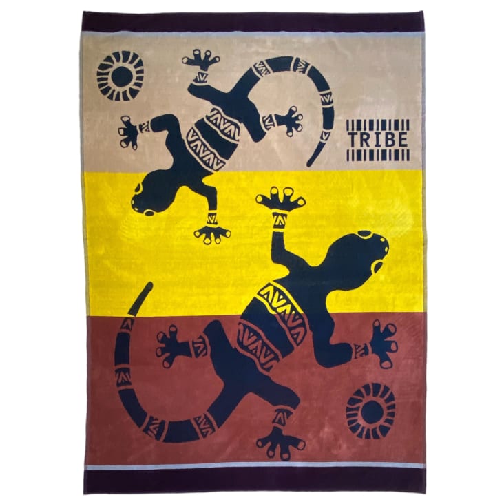Serviette De Plage Imprimé Cheval - 70x140cm, Coton, 310 Gsm - Multicolore