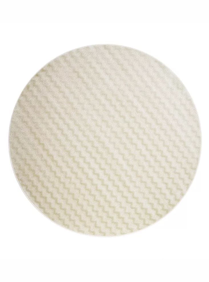Tappeto rotondo 100% poliammide beige 200 cm AUDREY