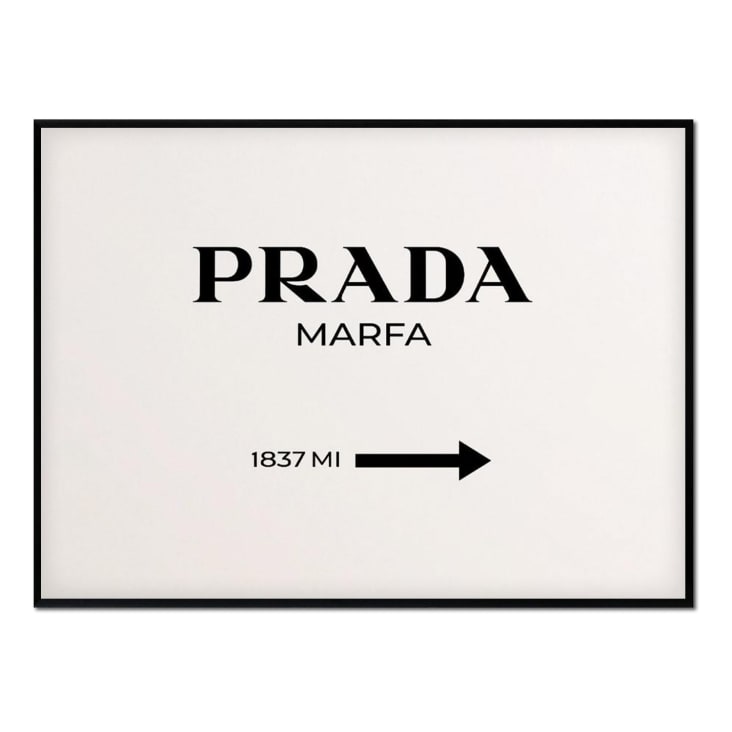 Tableau en bois Prada Marfa- Carré