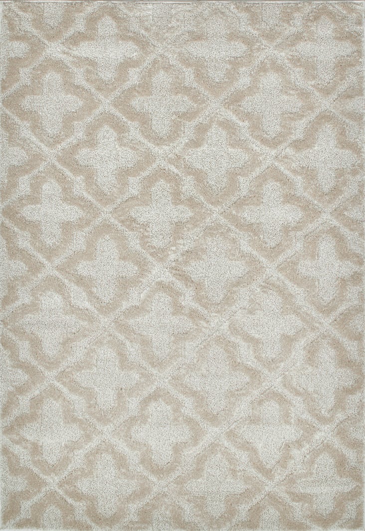 Tappeto soggiorno moderno fantasia crema 80x150 HARMONIE