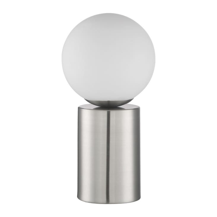 Lampe de chevet tactile chrome avec globe LOBB