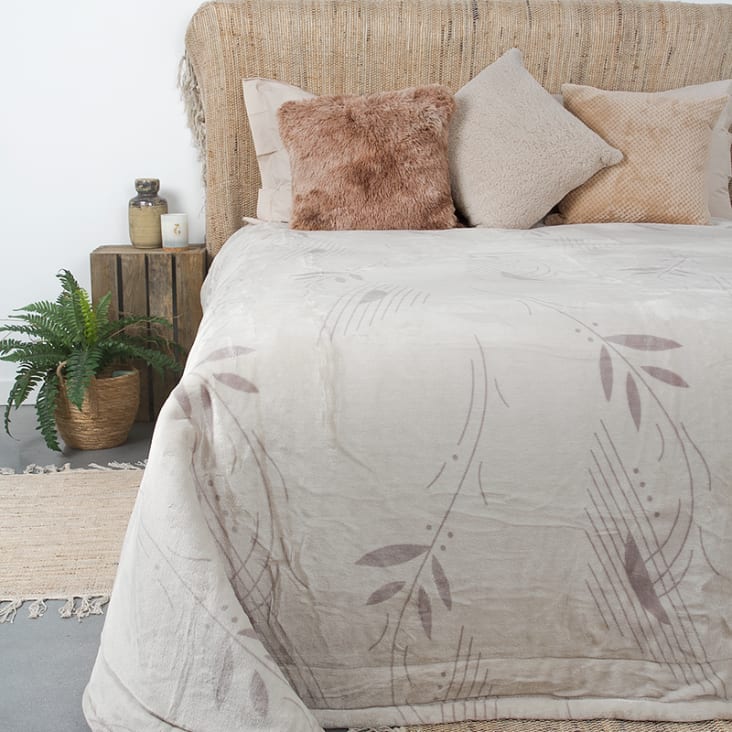 Edredón tacto seda cama de 150 color lino/natural MYC DORMITORIO | Maisons Monde