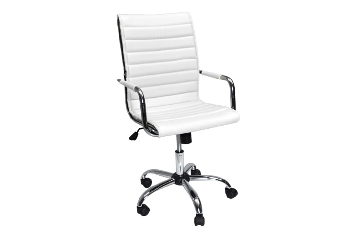 Sedia Direzionale HJH Office VITORO B In Ecopelle Nera: Schienale Ergonomico, Braccioli Regolabili, Portata 150 Kg