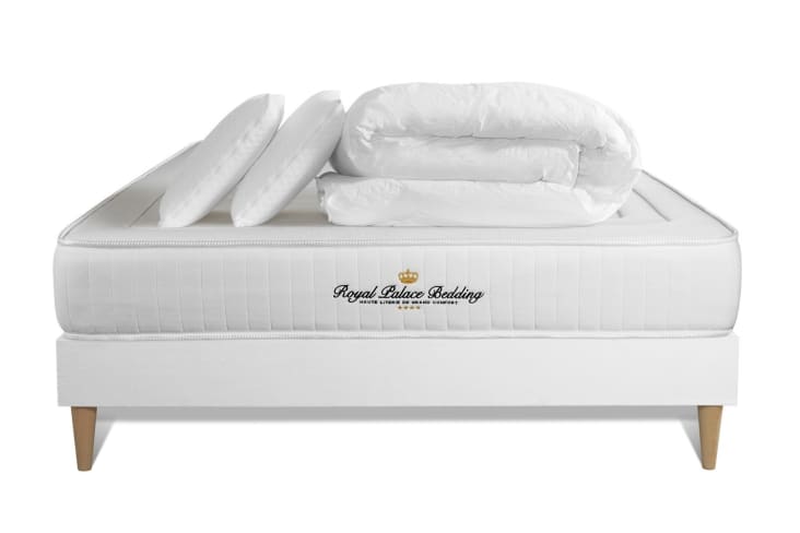 Matelas + sommier 160x200 + couette + 2 oreillers Sleepfit Soft