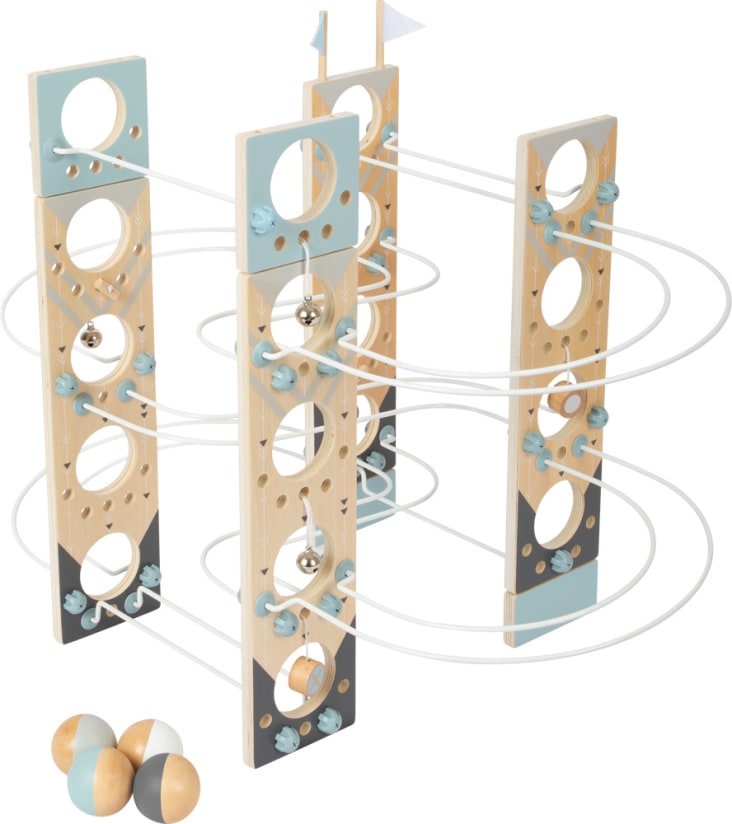 Puzzle 3D In Legno Pista Di Biglie Con Luci LED E Suoni - Kit Meccanico Fai-da-Te Per Adulti E Ragazzi - 2