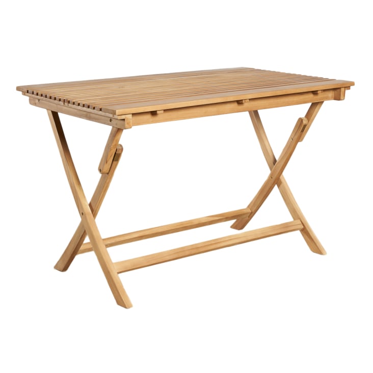 Table pliante - 120 x 60 cm - hêtre / alu