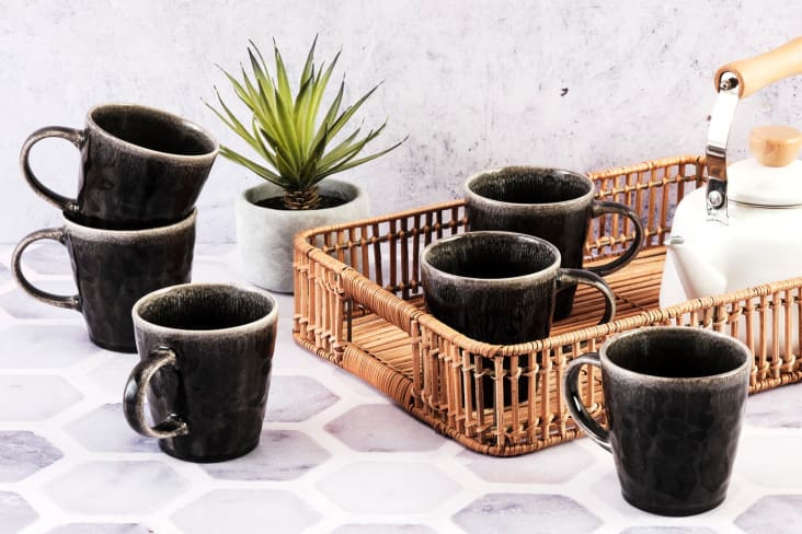Lot de 6 mugs 34cl en grès Macchiato main image 1
