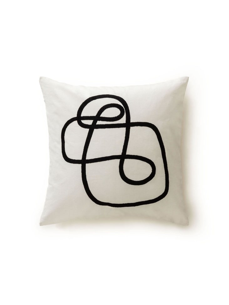 Housse de coussin noir blanc 45x45 MALEA Maisons du Monde