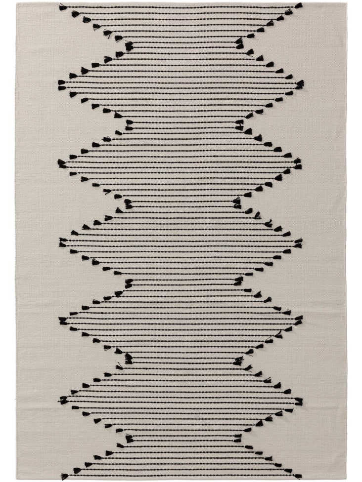 BENUTA - Tappeto di cotone ivory 80x120 cm