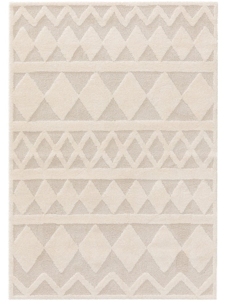 Tapis enfant - Happy Kids - Beige - 80x150 cm - Rectangle