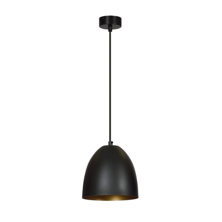 LEDSone Sospensione Industriale In Metallo 2 Paralumi – Stile Retrò, Colore Nero, Per E27, Cavo Regolabile 105 Cm, Per Cucina/Soggiorno - 5