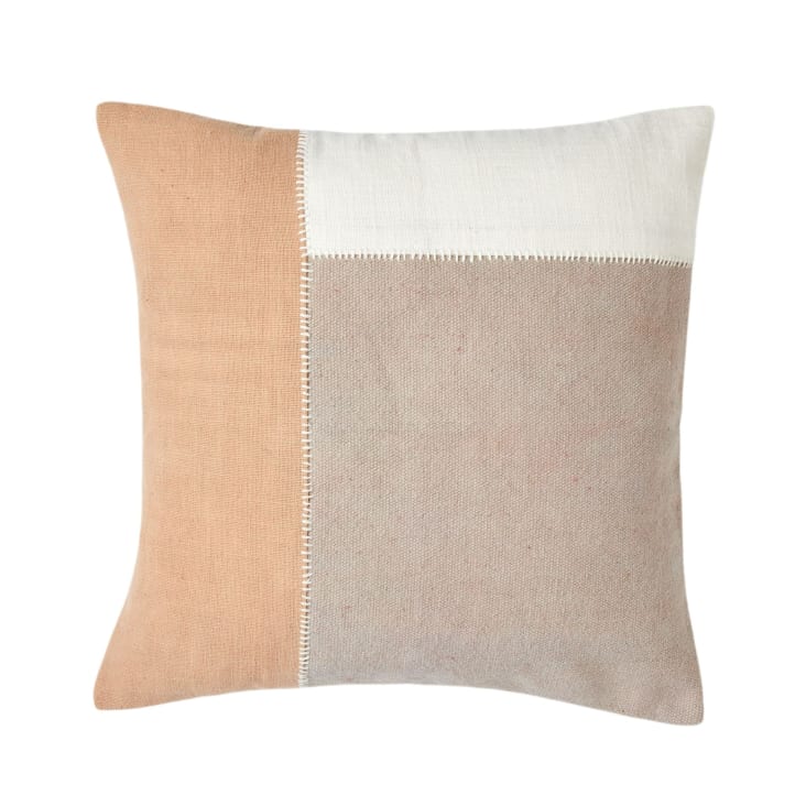 Housse de coussin AREZ sienne et cendré - Madura