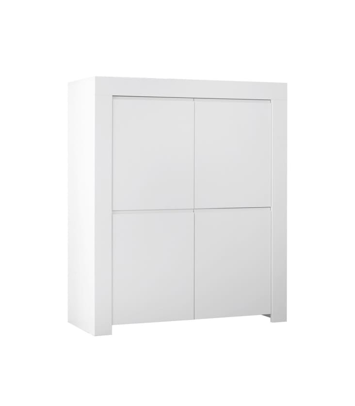 Credenza Alta 4 porte H140 cm Bianca GIARRE Maisons du Monde