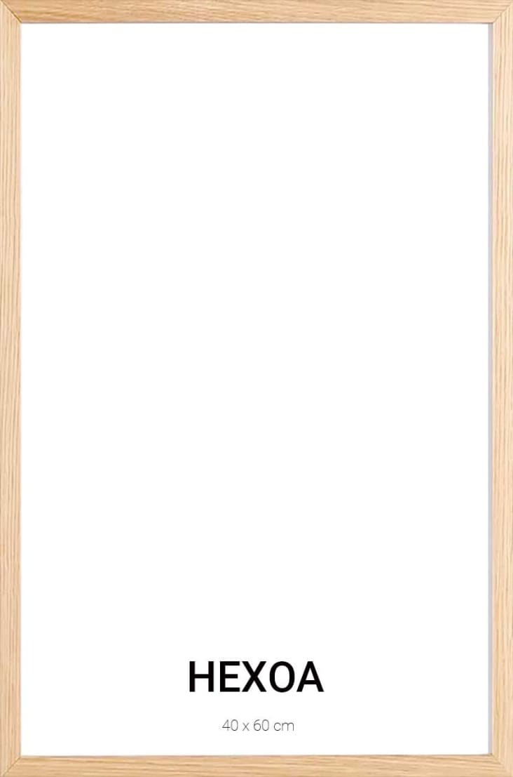 Marco color roble de madera 60x90cm - Marcos para cuadros modernos – Artesta