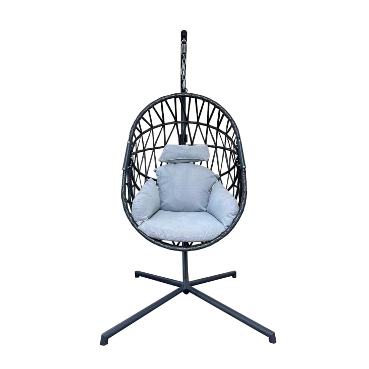 Housse en polyester gris pour chaise suspendue d'extérieur - Ø 200