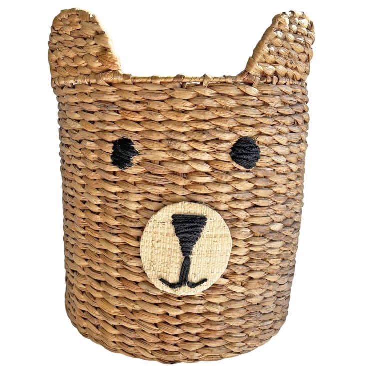 NTAOHAMPER Panier De Rangement Dinosaure - 37x26x25 Cm, Pliable, Lin Rose