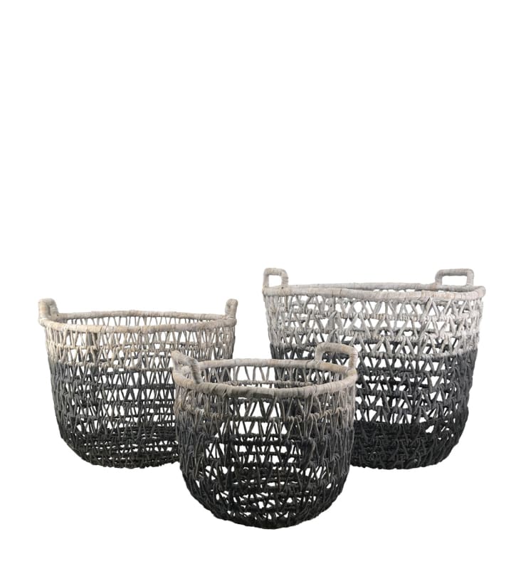 Set Di 3 Cestini Rotondi In Rattan Naturale Per Frutta E Pane – Ciotole Intrecciate Portatutto, Organizer Da Cucina, Stile Rustico - 3