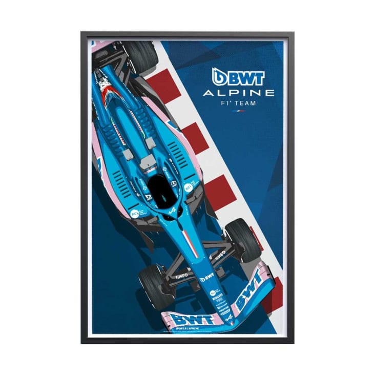Affiche F1 - BWT Alpine F1 Team 2022 A522 Circuit 40x60 cm AUTO-MOTO