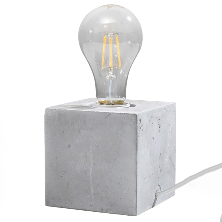 Versa Lampada Da Tavolo Toshka, Colore Grigio, Design Moderno In Metallo, Dimensioni 39x13,5x13,5 Cm, Per Casa E Ufficio