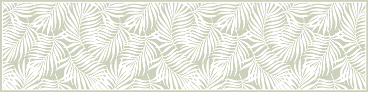 Tappeto in vinile foglie tropicali verde 48x198 cm TROPICALLEAVES