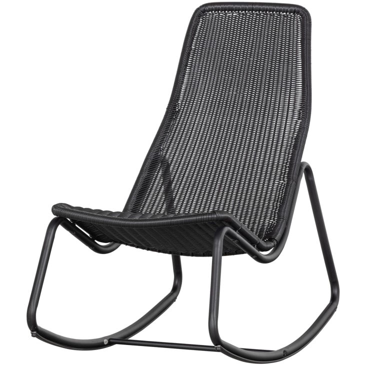 Schaukelstuhl aus Metall, schwarz Ari Maisons du Monde