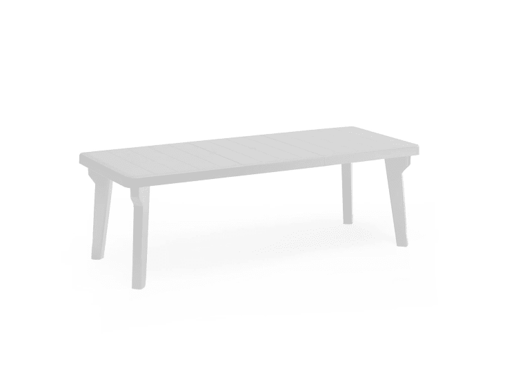 Table de jardin rectangulaire plastique vert 100x70x72.5cm