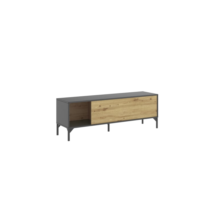 Mueble TV madera clara 150 x 39 cm FRANKLIN 