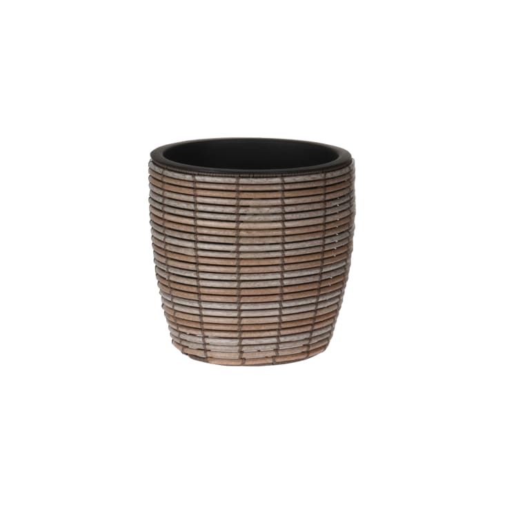 Fioriera da Giardino con Gambe Marrone 200x160x42 cm in PP