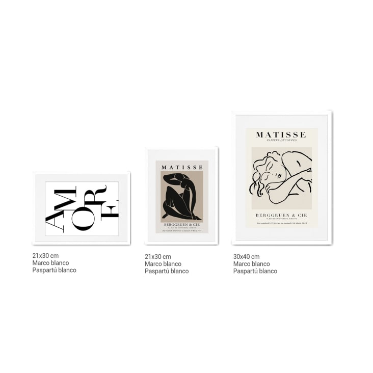 Galleria di quadri con cornice bianca - Matisse DÉCORATION MURALE