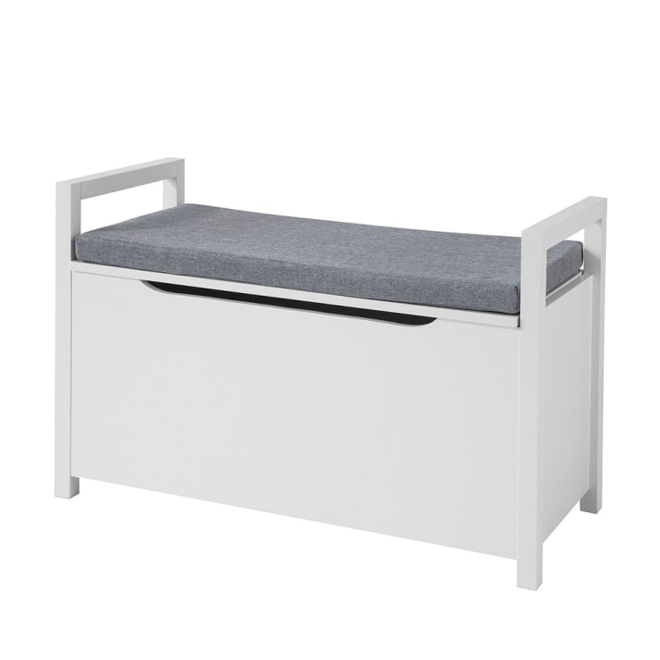 Sobuy Mueble Recibidor Zapatero Con Perchero Gris+blanco, Fsr63-w+