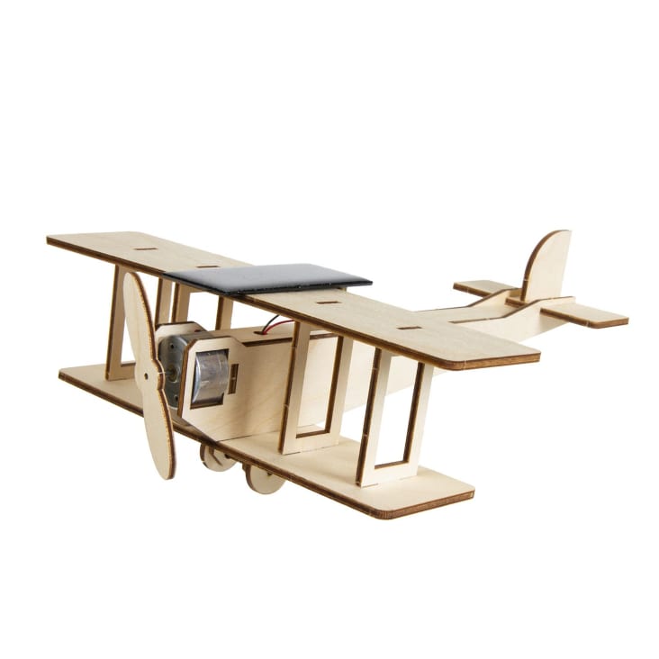 Avion Solaire Tournant - Décoration De Tableau De Bord Voiture - Fonctionne à L'Énergie Lumineuse - Modèle Pour Intérieur Et Véhicule