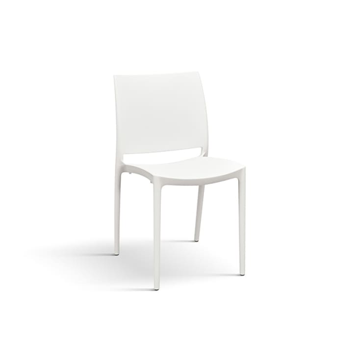 Set di 6 sedie in polipropilene bianche NORTH BEACH