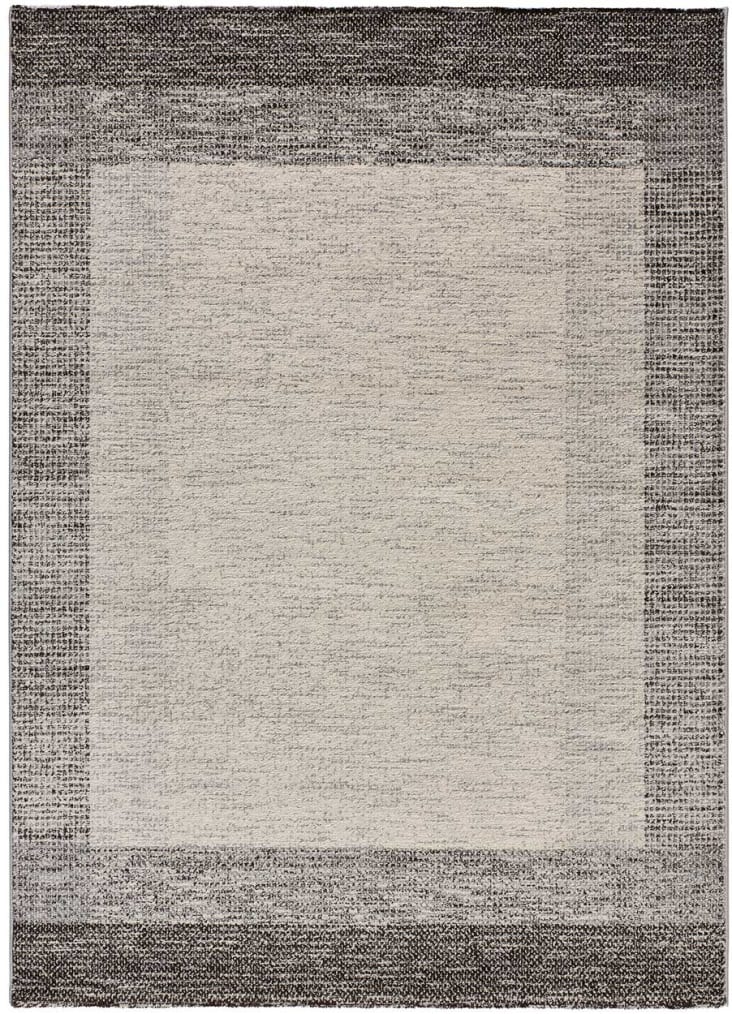 Tapis géométrique gris, 190X280 cm