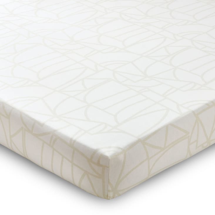 Drap-housse 90x190 ORGANIC beige en coton