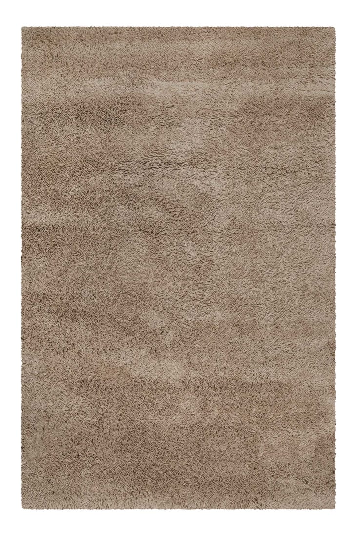 Tappeto confortevole e morbido in lana, pelo lungo crema 90x160 Seattle  shag