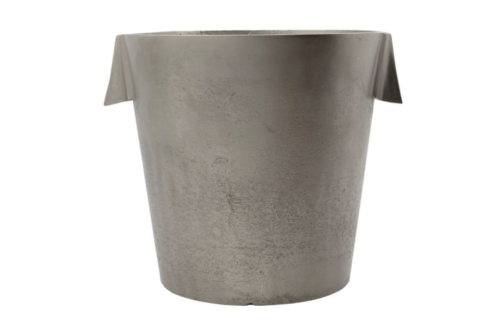 Seau à Champagne En Aluminium Leonze D'Albe – Style Vintage, Bel état D'usage