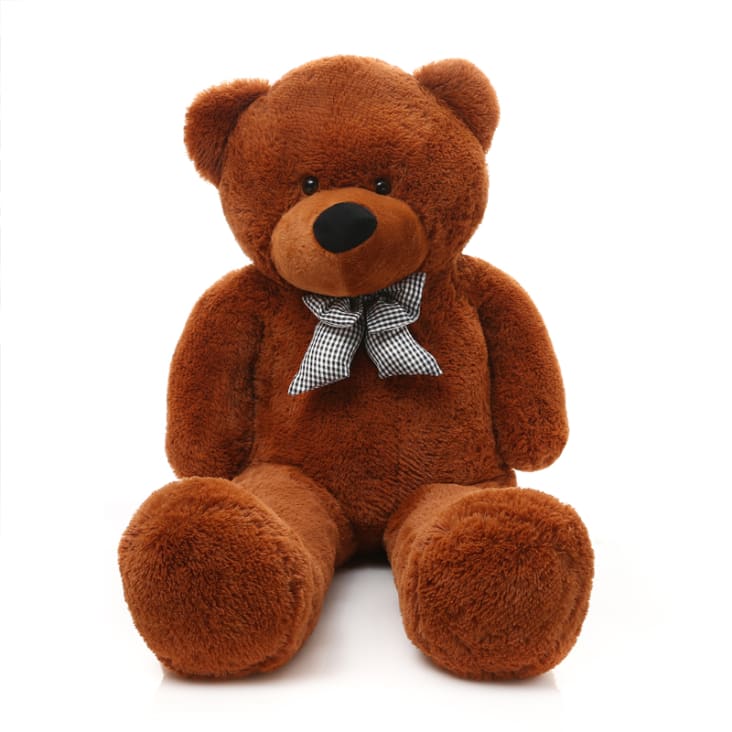 Peluche Grand Ours XXL Nounours Geant en Peluche Marron Fonce 180cm Maisons du Monde