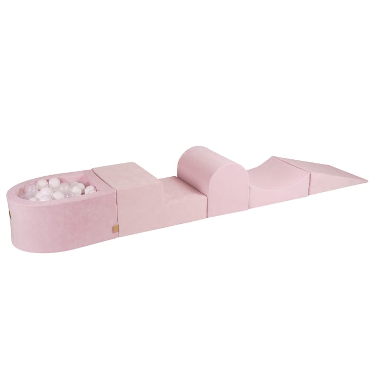 AIYAPLAY Parcours Motricité Bébé En Mousse EPE – Avec Piscine à Balles – Soft Play Climber – Dès 12 Mois – Éducatif Multicolore