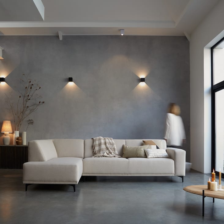 TECHPO Home Furniture - Banco esquinero (151 cm, madera maciza de pino),  color blanco : : Hogar y cocina
