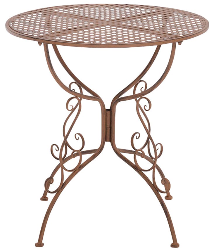 Gartentisch Rund Metall Antik