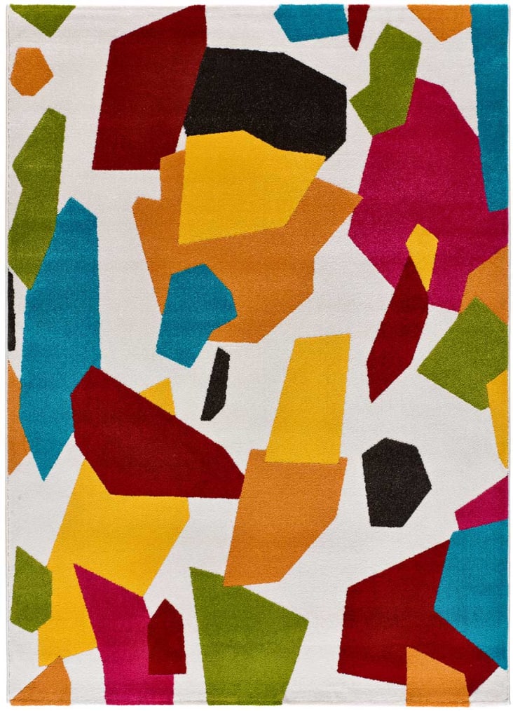 Tappeto design sagomato multicolore 90x150 cm FR DESIGN