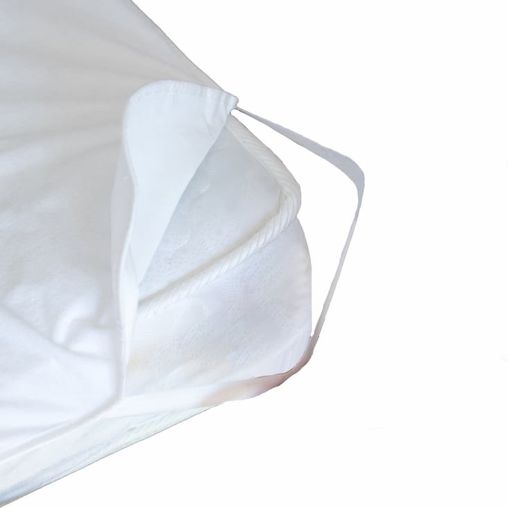 Protège matelas imperméable en coton blanc 90x200 cm HYGIENA