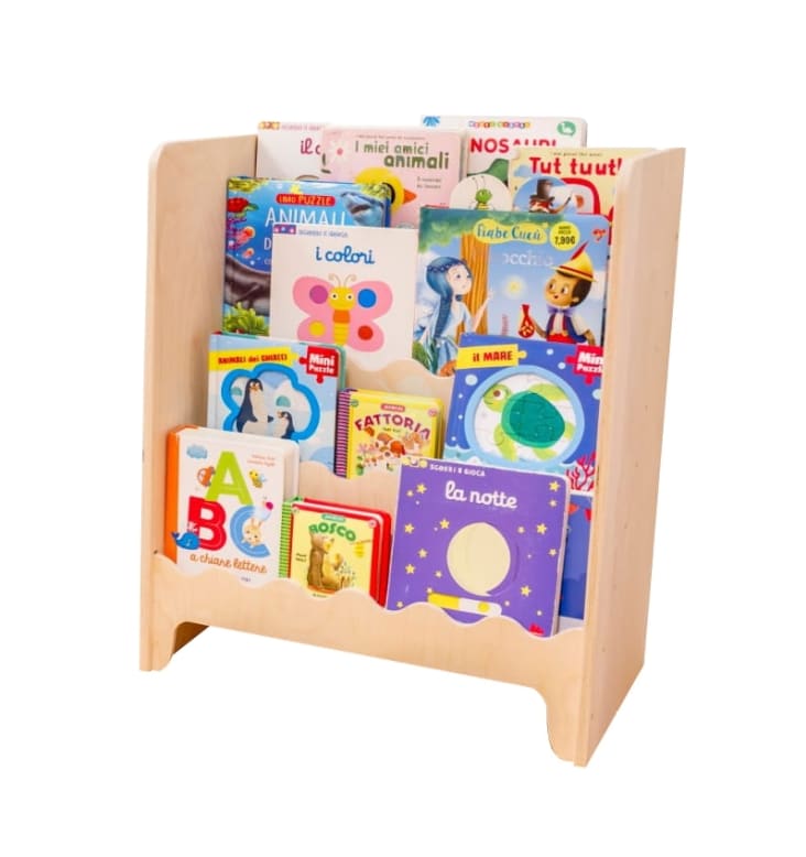 Libreria Montessori in legno beige PINBALL