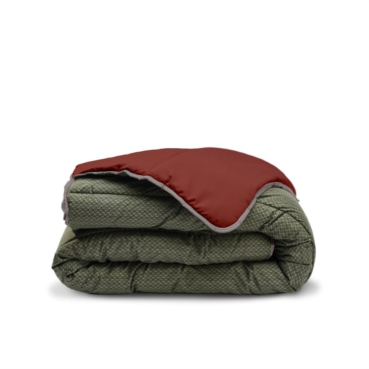 Couette 140 X 200 Cm - Couette Réversible Eté-hiver - Garnissage Microfibre Et Effet Laine - Couette Couette 140 X 200 Cm - Couette Réversible Eté-hiver - Garnissage Microfibre Et Effet Laine - Couette